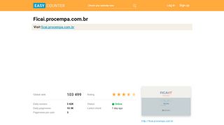 
                            5. Ficai.procempa.com.br: FICAI On Line - Easy Counter