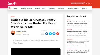 
                            8. Fictitious Indian Cryptocurrency Site Kashhcoins Busted ...