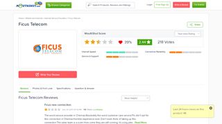 
                            6. FICUS TELECOM Reviews | Broadband | Wireless | Ratings