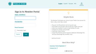 
                            6. Fidelis Member Portal > fidelislogin