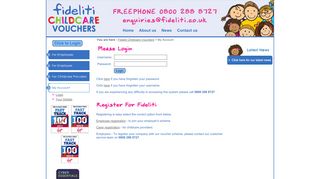 
                            7. Fideliti Childcare Vouchers - Login