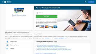 
                            7. Fidelity Communications | Pay Your Bill Online | doxo.com