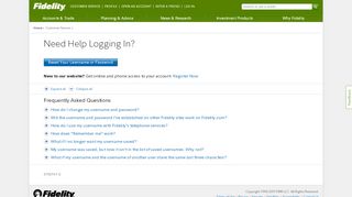 
                            4. Fidelity Login Help and FAQ - Fidelity Investments