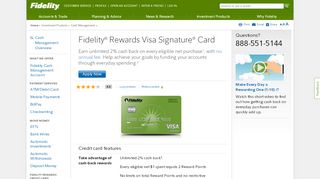 
                            1. Fidelity Rewards Visa Signature Card