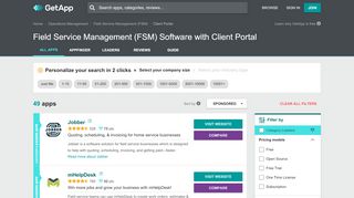 
                            3. Field Service Management (FSM) Software with Client Portal | GetApp®