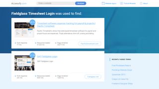 
                            4. Fieldglass Timesheet Login at top.accessify.com