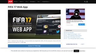 
                            6. FIFA 17 Web App – FIFPlay