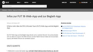 
                            2. FIFA 18 - Infos zur FUT 18-Web-App und zur Begleit-App