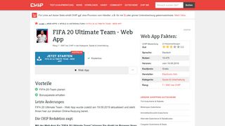 
                            8. FIFA 19 Ultimate Team Web App - direkt online nutzen - CHIP