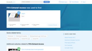 
                            8. FIFA Extranet Access at top.accessify.com
