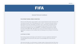 
                            2. FIFA Terms & Conditions - FIFA Extranet