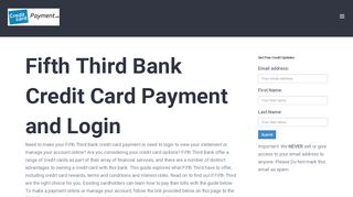 
                            9. Fifth Third Bank Credit Card Payment and Login