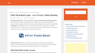 
                            9. Fifth Third Bank Login – www.53.com | Online Banking — Ask
