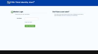 
                            2. Fifth Third Identity Alert® Login With Your Username