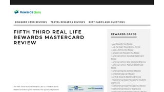 
                            3. Fifth Third Real Life Rewards MasterCard Review …