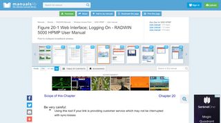 
                            2. Figure 20-1 Web Interface; Logging On - Radwin 5000 HPMP ...