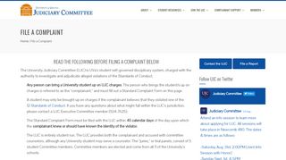 
                            5. File a Complaint | University Judiciary Committee - University of Virginia