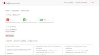 
                            9. File consumer complaint against Pensa Media at Voxya.com
