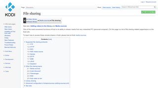 
                            4. File sharing - Official Kodi Wiki