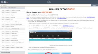 
                            6. FileFlex Help | How to Connect to an ASUSTOR NAS