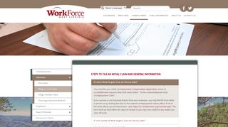 
                            4. Filing an Initial Claim - WorkForce West Virginia