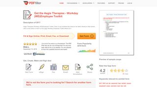 
                            9. Fillable Online Aegis Therapies - Workday (WD)Employee Toolkit Fax ...