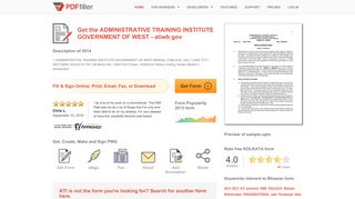 
                            4. Fillable Online atiwb gov ADMINISTRATIVE TRAINING ...