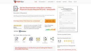 
                            5. Fillable Online laheyhealth Download the Lahey Epic Link Non ...