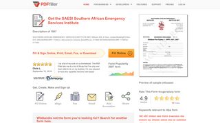 
                            4. Fillable Online SAESI Southern African Emergency Services ...