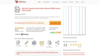 
                            6. Fillable Online Teachers (and other School Staff) Acorn User Guide ...