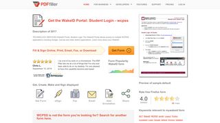 
                            7. Fillable Online wcpss WakeID Portal: Student Login - wcpss Fax Email ...