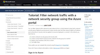 
                            9. Filter network traffic - tutorial - Azure Portal | Microsoft Docs