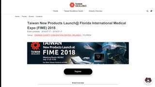 
                            4. FIME - Taiwan Excellence - Official