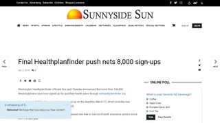 
                            9. Final Healthplanfinder push nets 8,000 sign-ups | Health ...