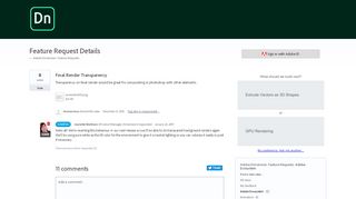 
                            6. Final Render Transparency – Adobe Dimension Feedback Portal