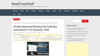 
                            9. Finally! Download Working The Truth Spy Crack …