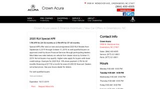 
                            7. Finance and Lease Deals - Crown Acura