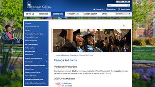 
                            7. Financial Aid Forms | Spelman College