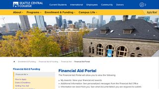 
                            9. Financial Aid Portal | Seattle Central College