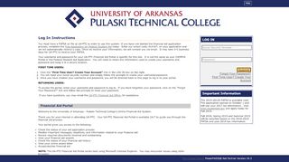 
                            3. (Financial Aid - Student Portal) Student Log In