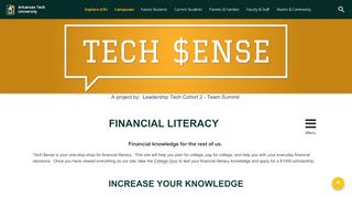 
                            4. Financial Literacy | Arkansas Tech University