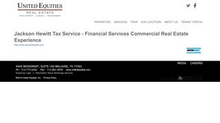 
                            7. Financial Services Jackson Hewitt Tax Service - United Equities