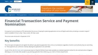 
                            3. Financial Transaction Service and Payment ... - Planning Portal