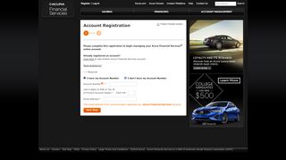 
                            2. Financing, Lease and Warranty Options - Acura Financial Services