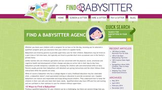 
                            8. Find a Babysitter - Babysitting Jobs in My Area