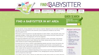 
                            9. Find A Babysitter - Find a Babysitter in My Area