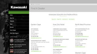 
                            6. Find A Dealer - Kawasaki SA