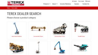 
                            10. Find a dealer | Terex Corporate