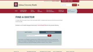 
                            4. Find a Doctor - IU Health