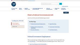 
                            4. Find a Federal Government Job - USA.gov